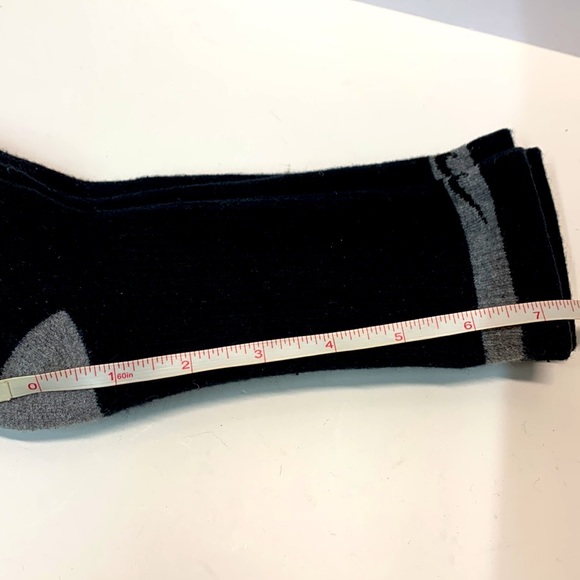 2 pair Nike Socks Black and Grey tall kids size EUC - Picture 7 of 8